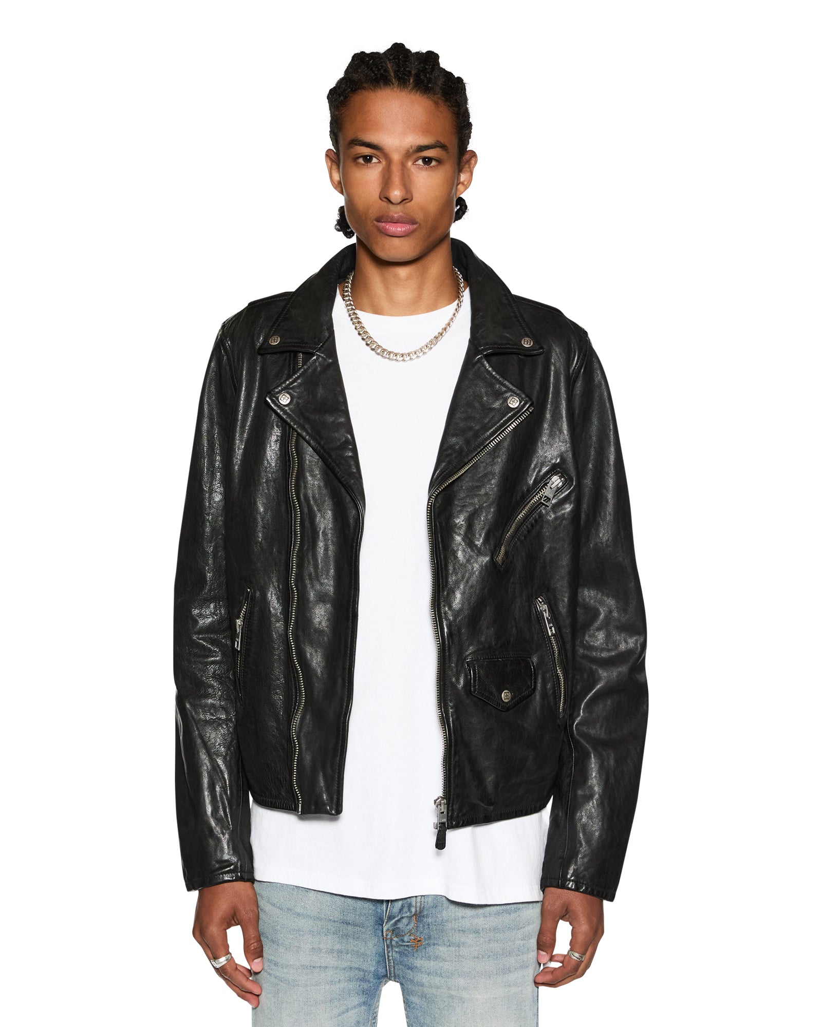 Buy Capitol Leather Jacket Black | Ksubi - Image 4