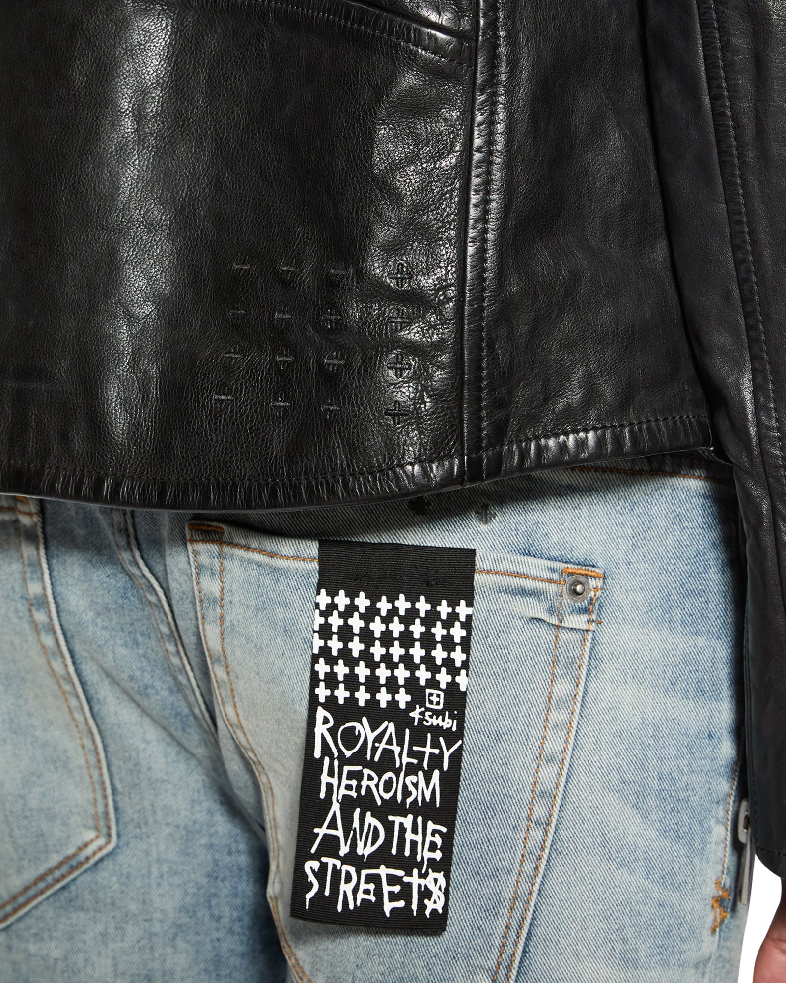 Buy Capitol Leather Jacket Black | Ksubi - Image 7