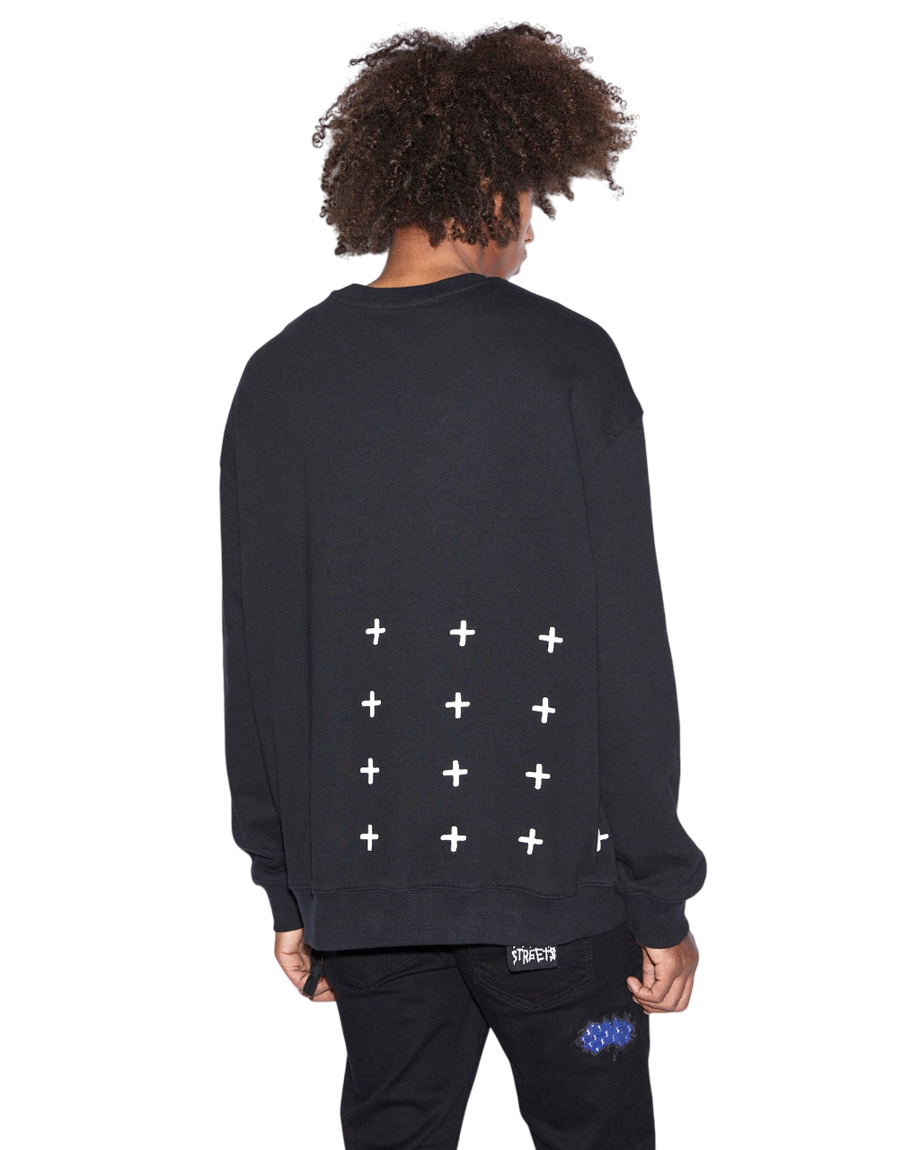 Buy NYC 4x4 Biggie Crew Jet Black | Men's Oversized Crewneck | KSUBI - Image 3
