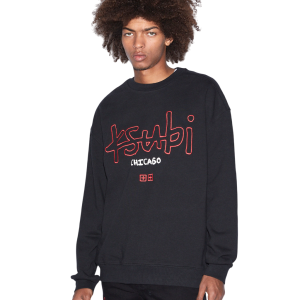 Buy Chicago 4X4 Biggie Crew Jet Black | Men's Oversized Crew | KSUBI