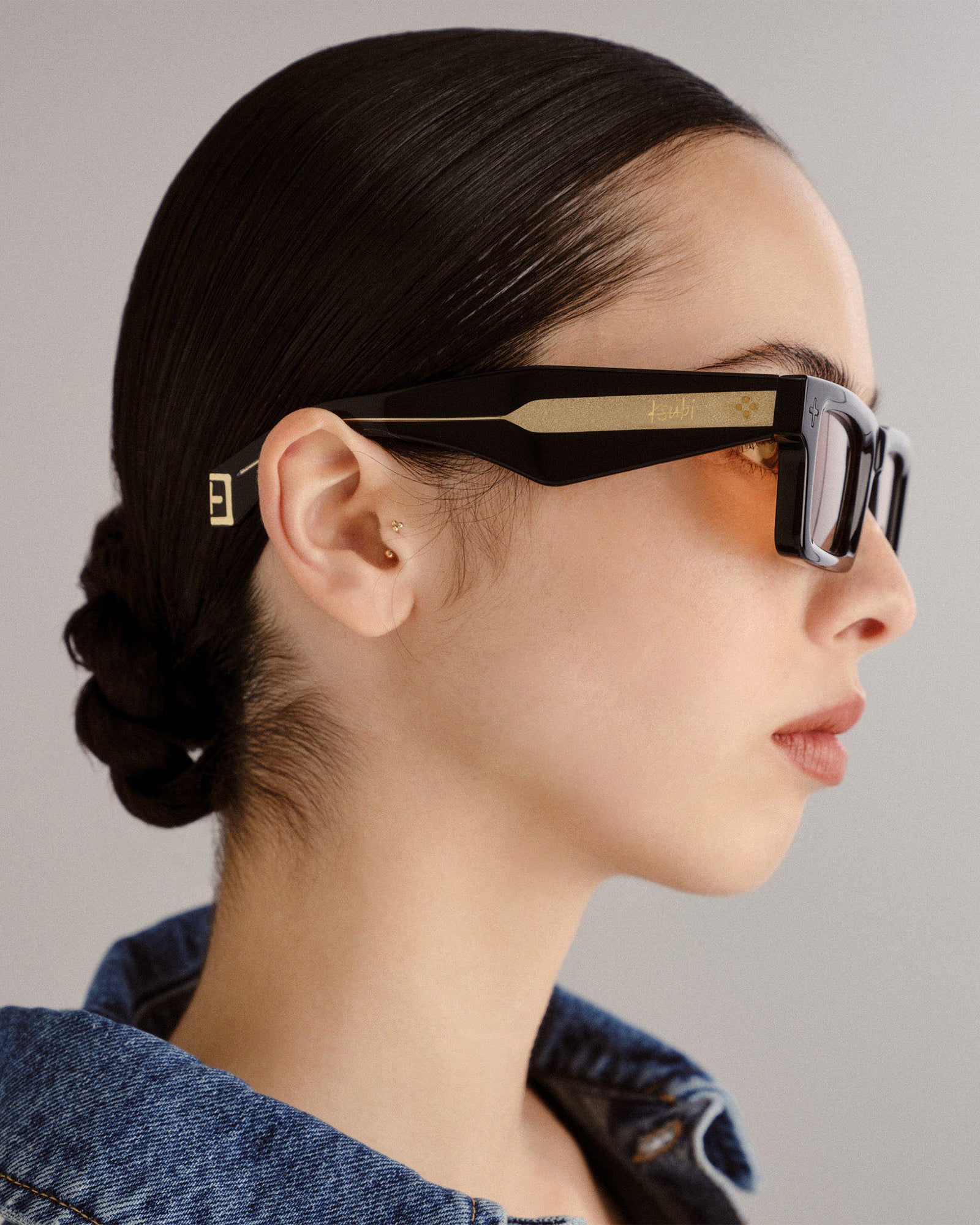 Smiths Rectangle Sunglasses - Black/Gold - Image 4