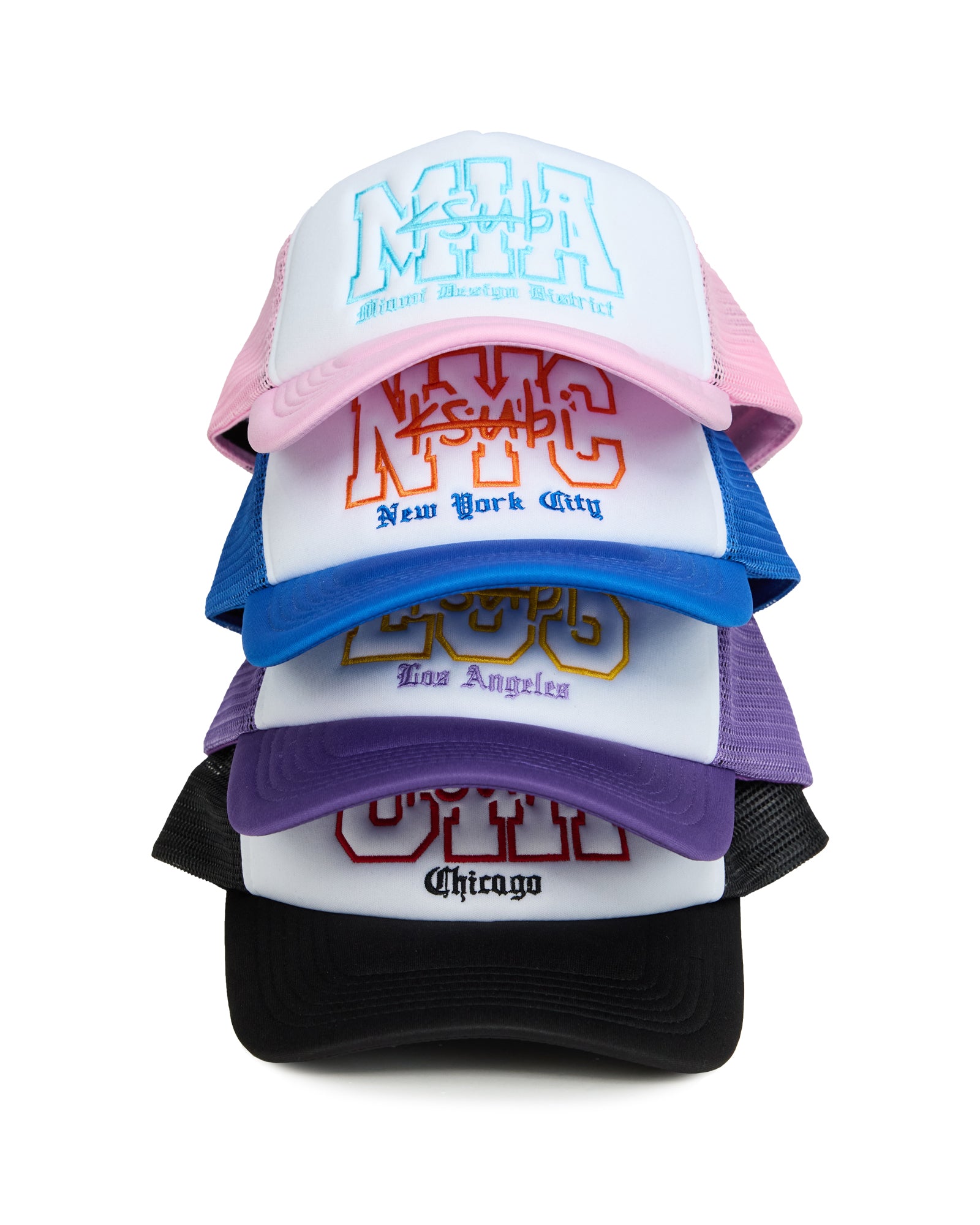 Miami And The Streets Trucker Cap Pink - Image 4