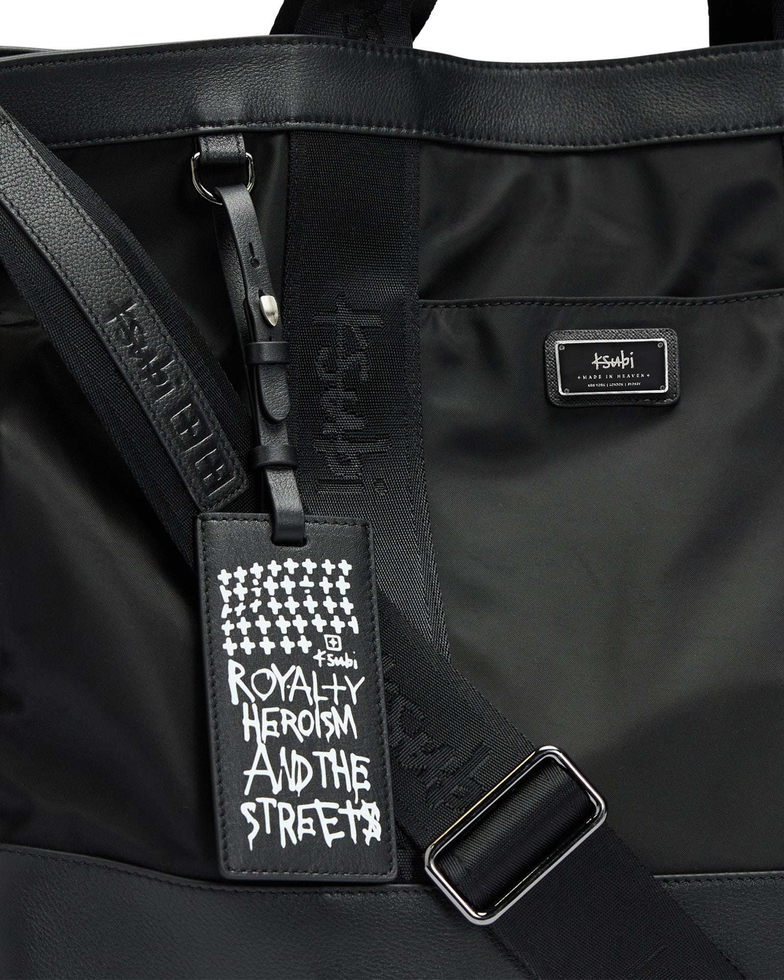 Overnight Bag Nylon Leather - Image 5