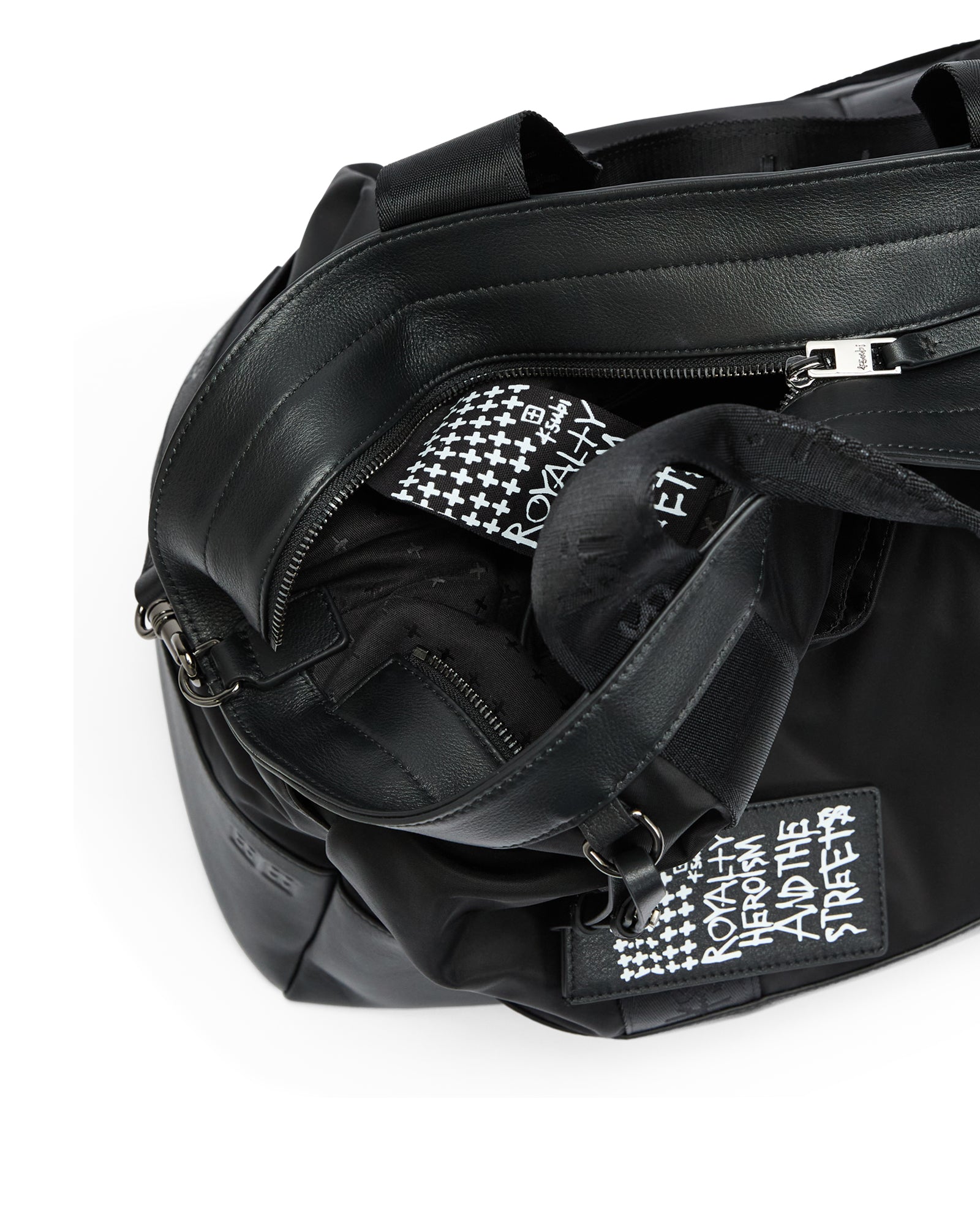Overnight Bag Nylon Leather - Image 6