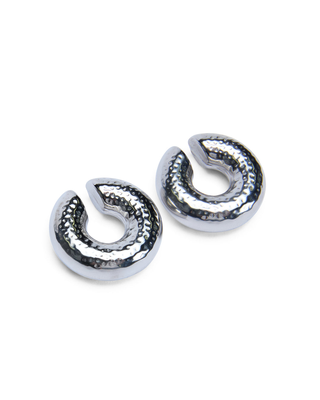 Silver Ripple Ear Cuff - Image 5