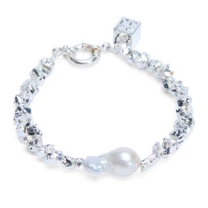 Uncut Silver Bracelet