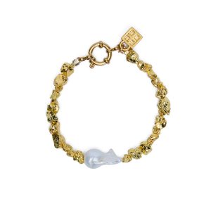 Uncut Gold Brcaelet