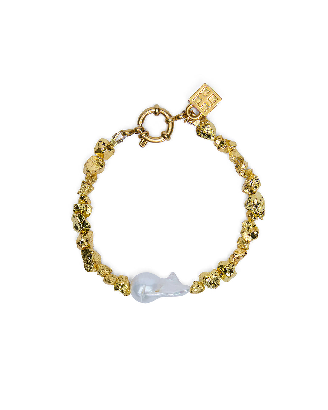 Uncut Gold Brcaelet