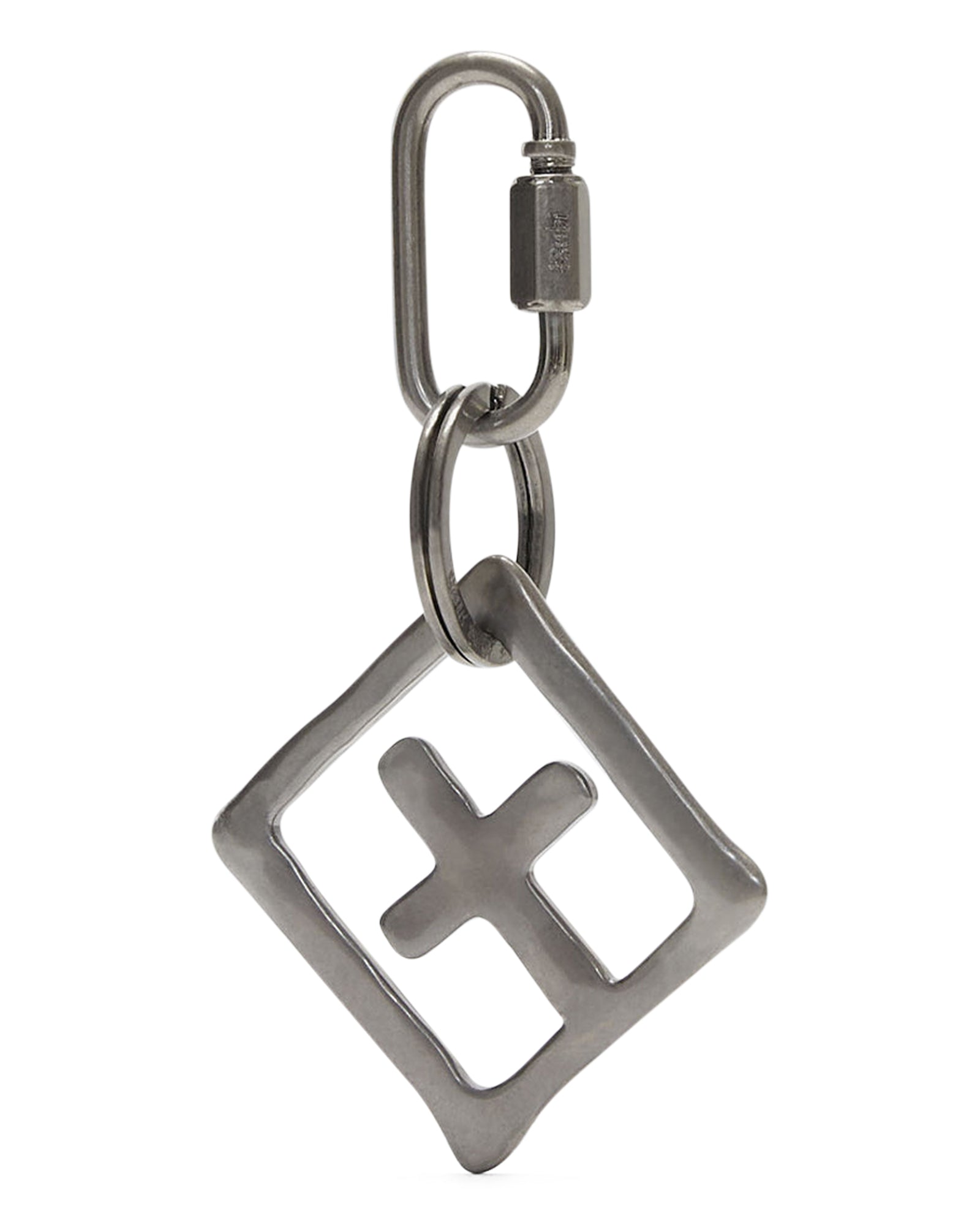 1999 Metal Key Ring - Antique Silver