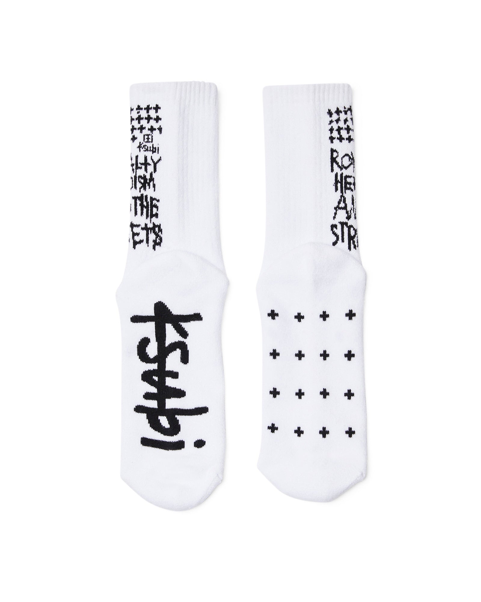 Royalty Crew Ksocks - White/Black Cotton - Image 4
