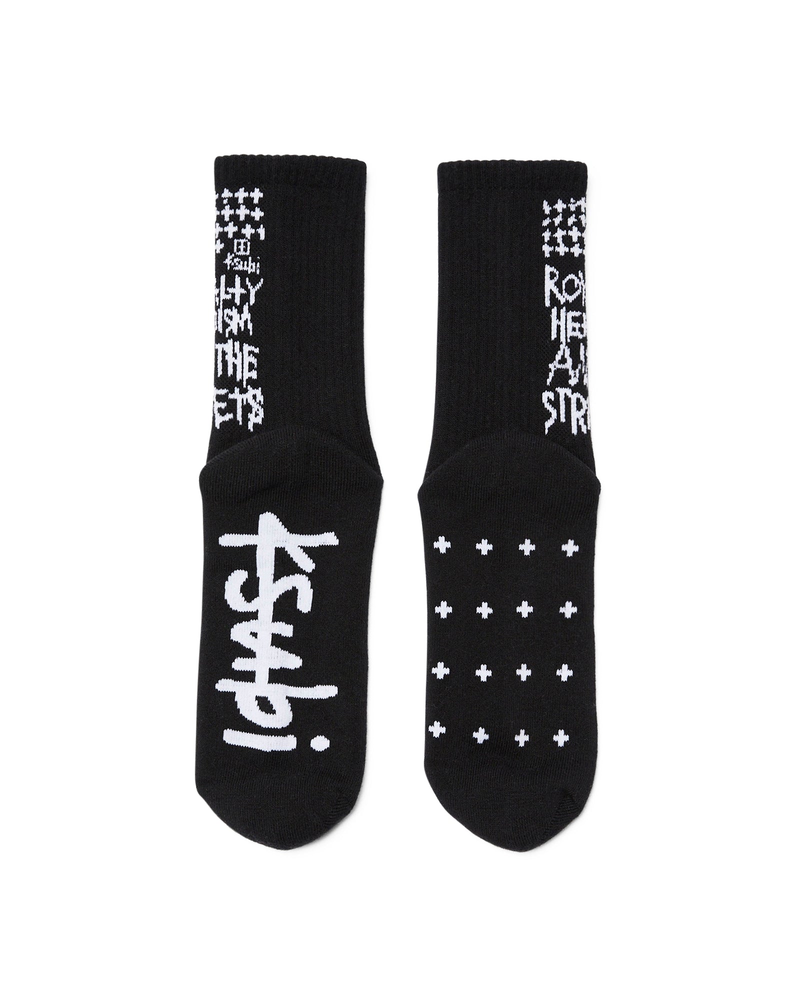 Royalty Crew Ksocks - Black/White Cotton - Image 4