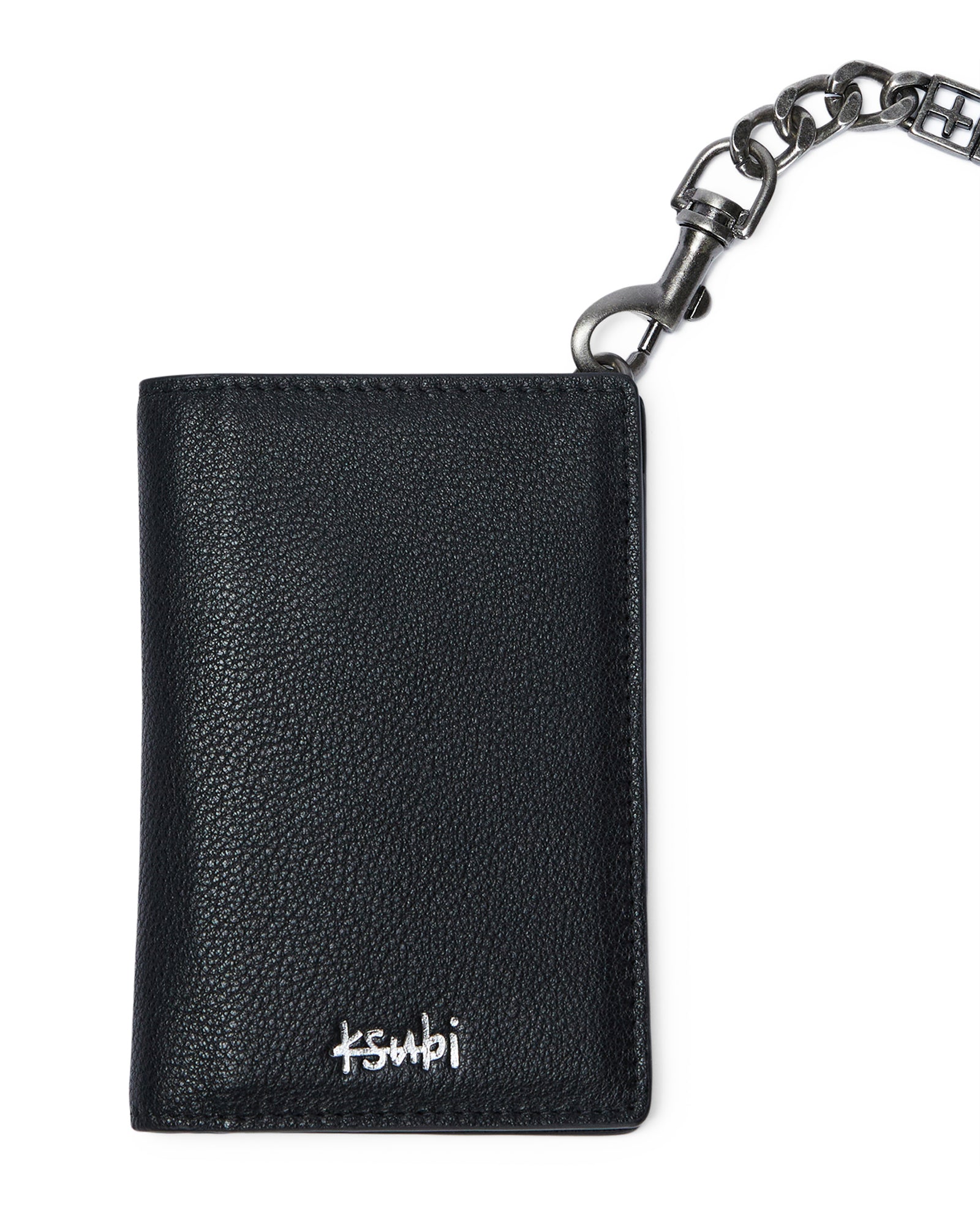 1999 Chain Leather Wallet - Antique Silver