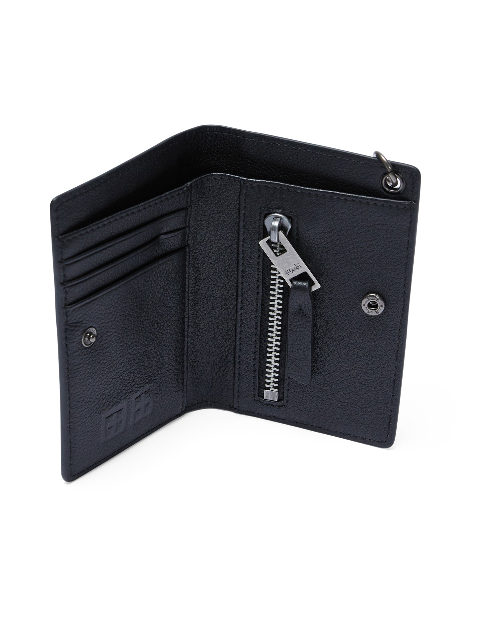 1999 Chain Leather Wallet - Antique Silver - Image 3