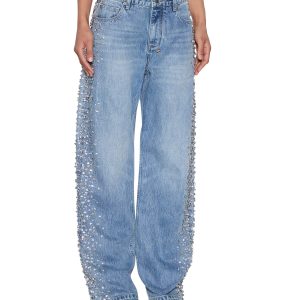 Womens Low Rider Kulture Krystal Relaxed Denim Jeans