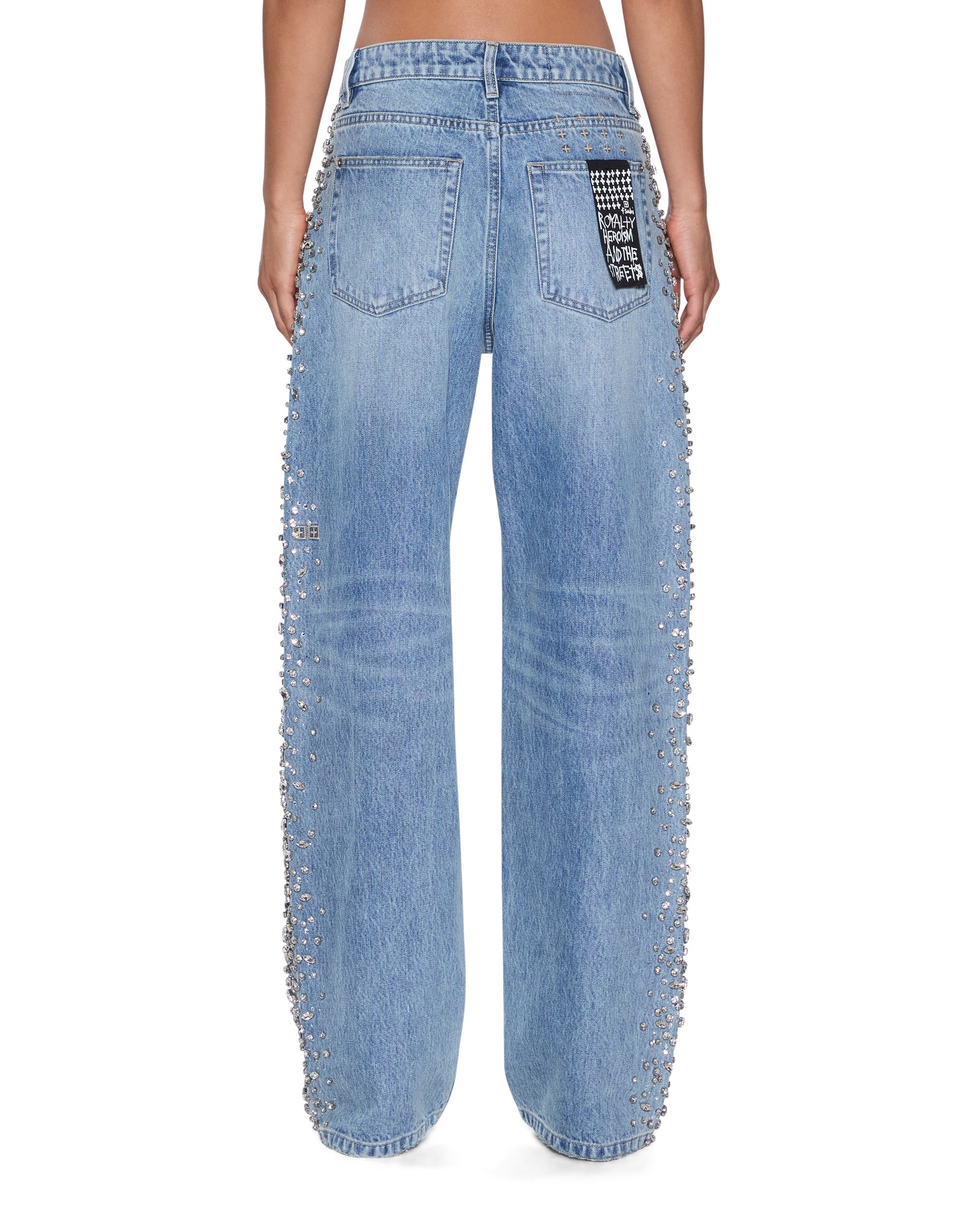 Womens Low Rider Kulture Krystal Relaxed Denim Jeans - Image 6