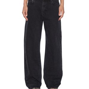 Womens Low Rider Noir Relaxed Denim Jeans