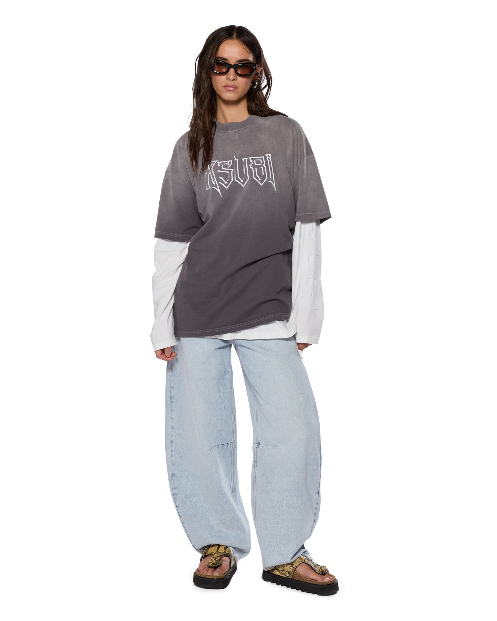 Womens Barrel Jean Statik Barrel Leg Denim Jeans - Image 2