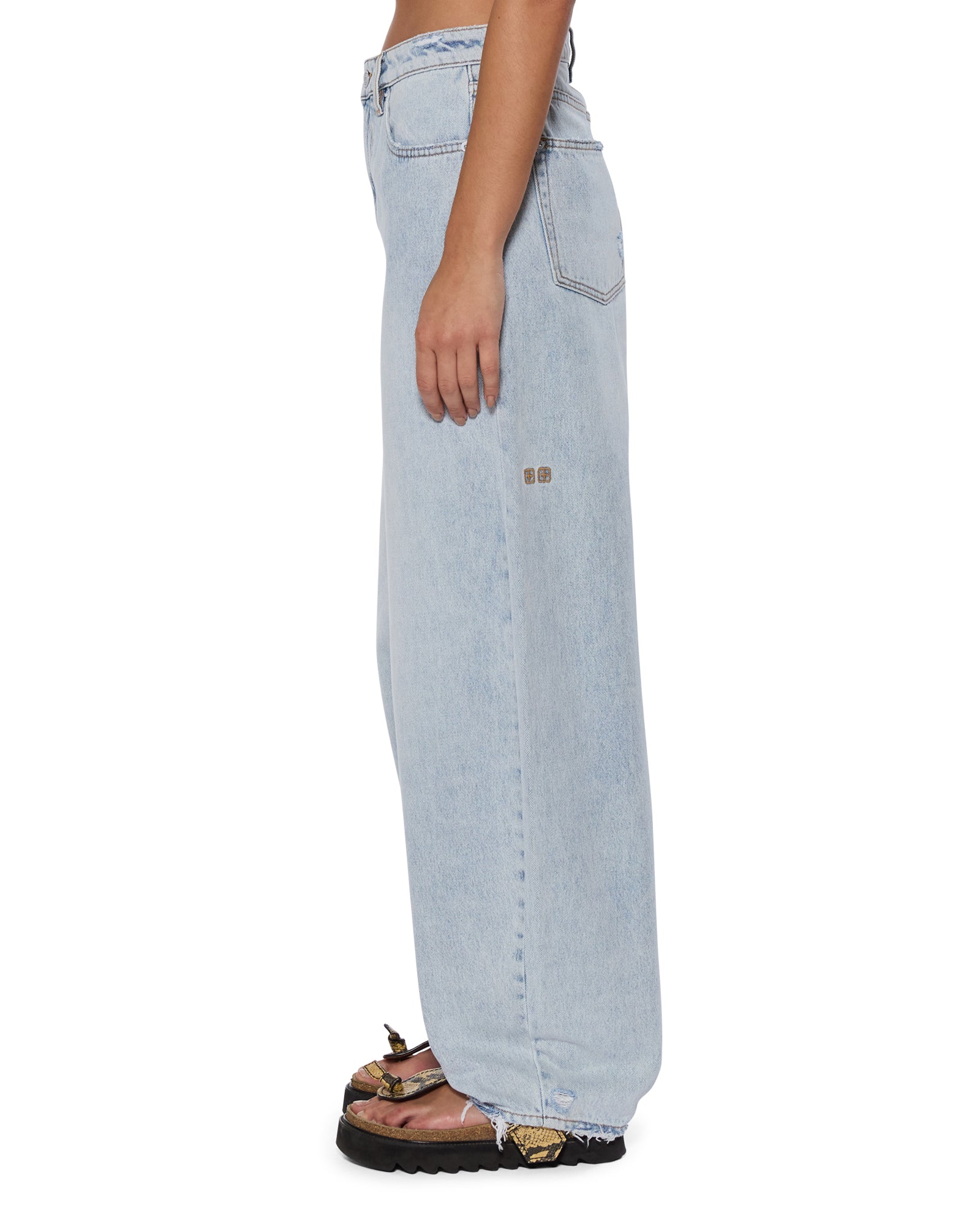 Womens Barrel Jean Statik Barrel Leg Denim Jeans - Image 3