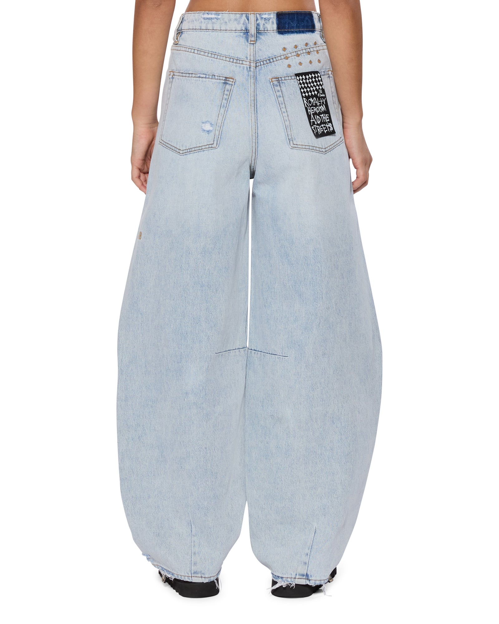 Womens Barrel Jean Statik Barrel Leg Denim Jeans - Image 5