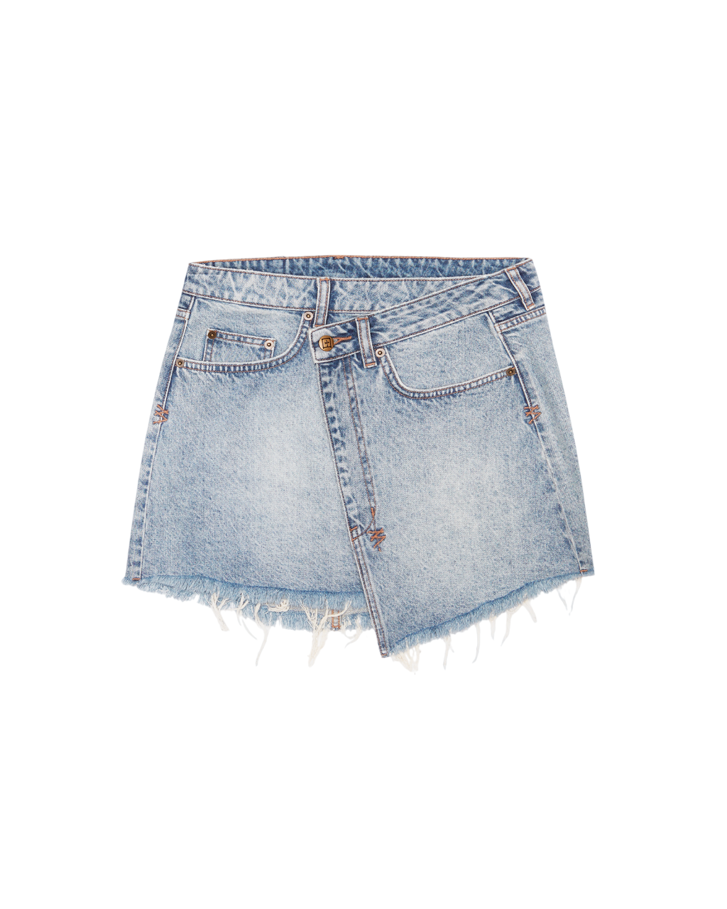 Buy Rap Skirt Clas Sick | Denim Wrap Mini Skirt - Image 5