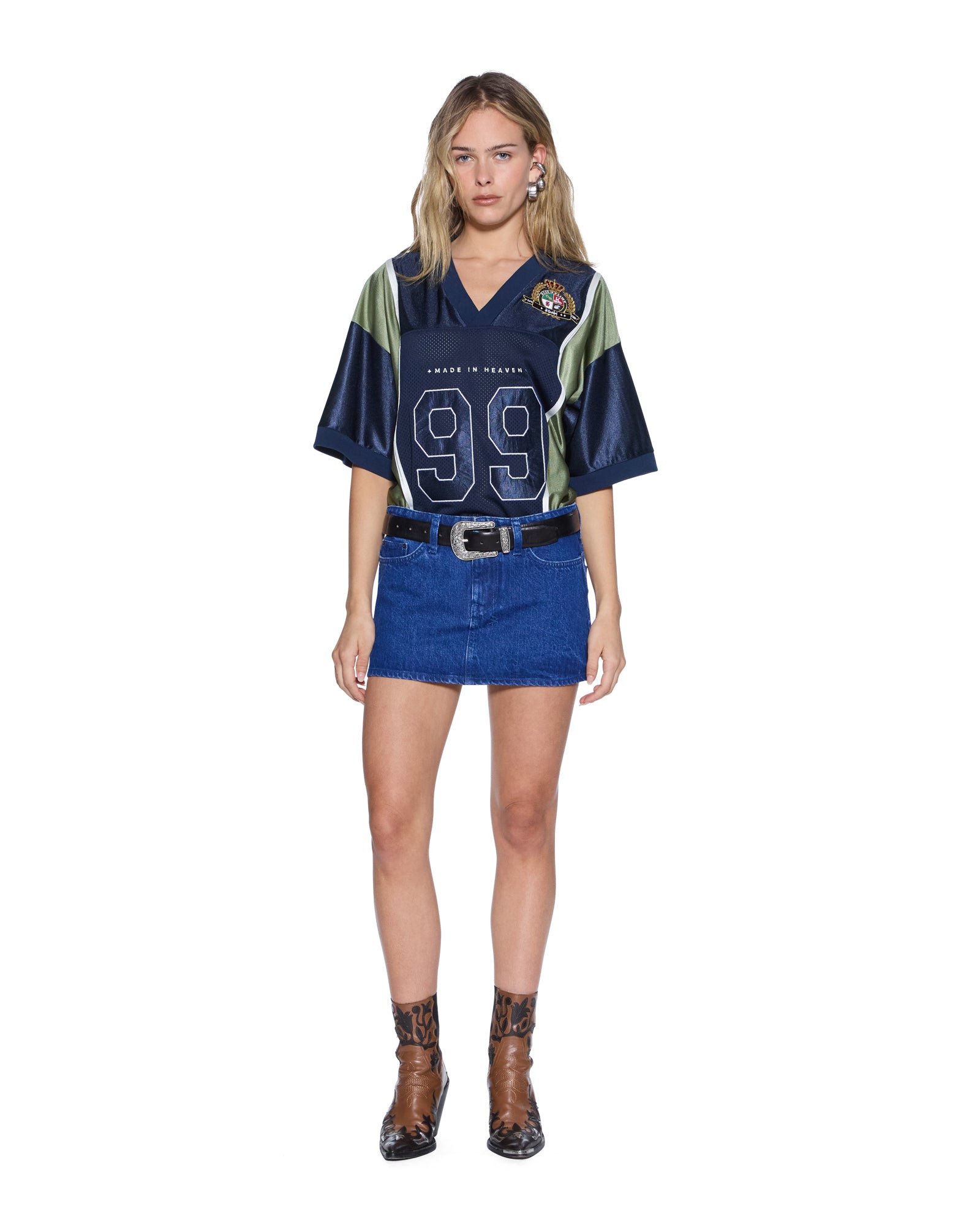 Womens Micro Mini Skirt Marine Skirts - Image 2