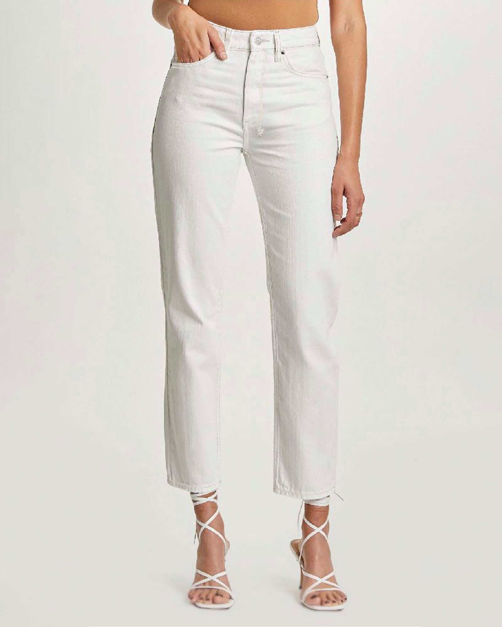 Womens Nine O Blanc Slim Denim Jeans