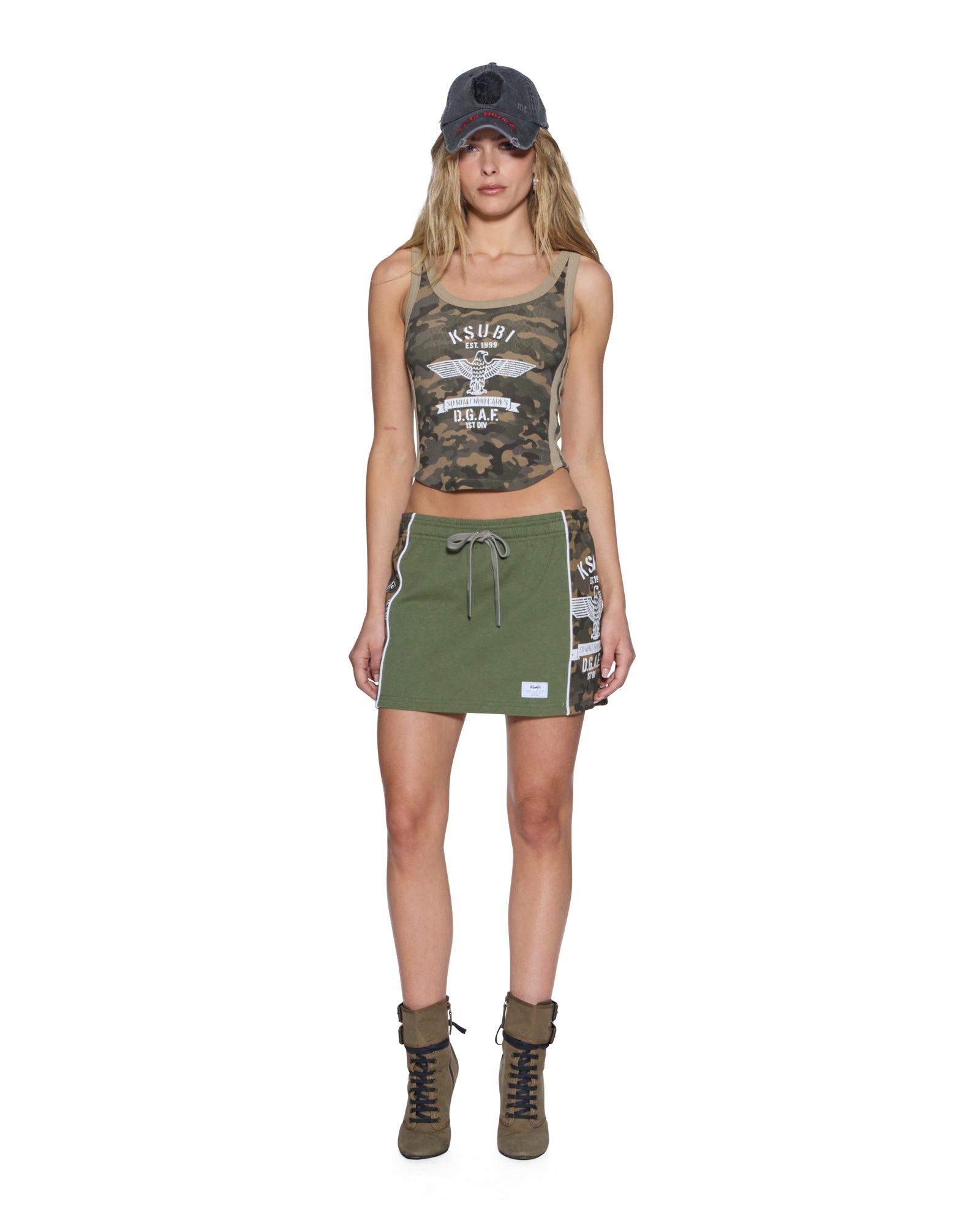 Womens Origin Trakskirt Spliced Camo Hash Skirts - Image 2