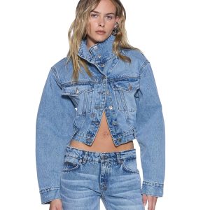 Womens Headline Jacket Mercer Blue Jackets