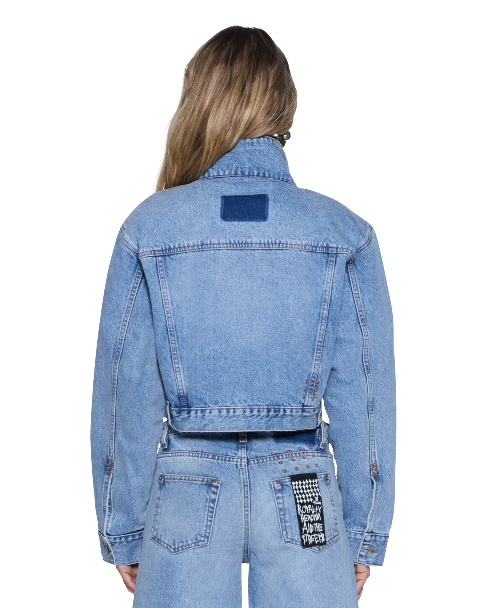 Womens Headline Jacket Mercer Blue Jackets - Image 5