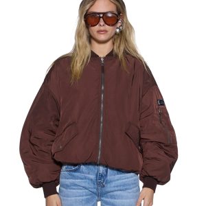 Womens Pilot Bomber Chocolate Jackets