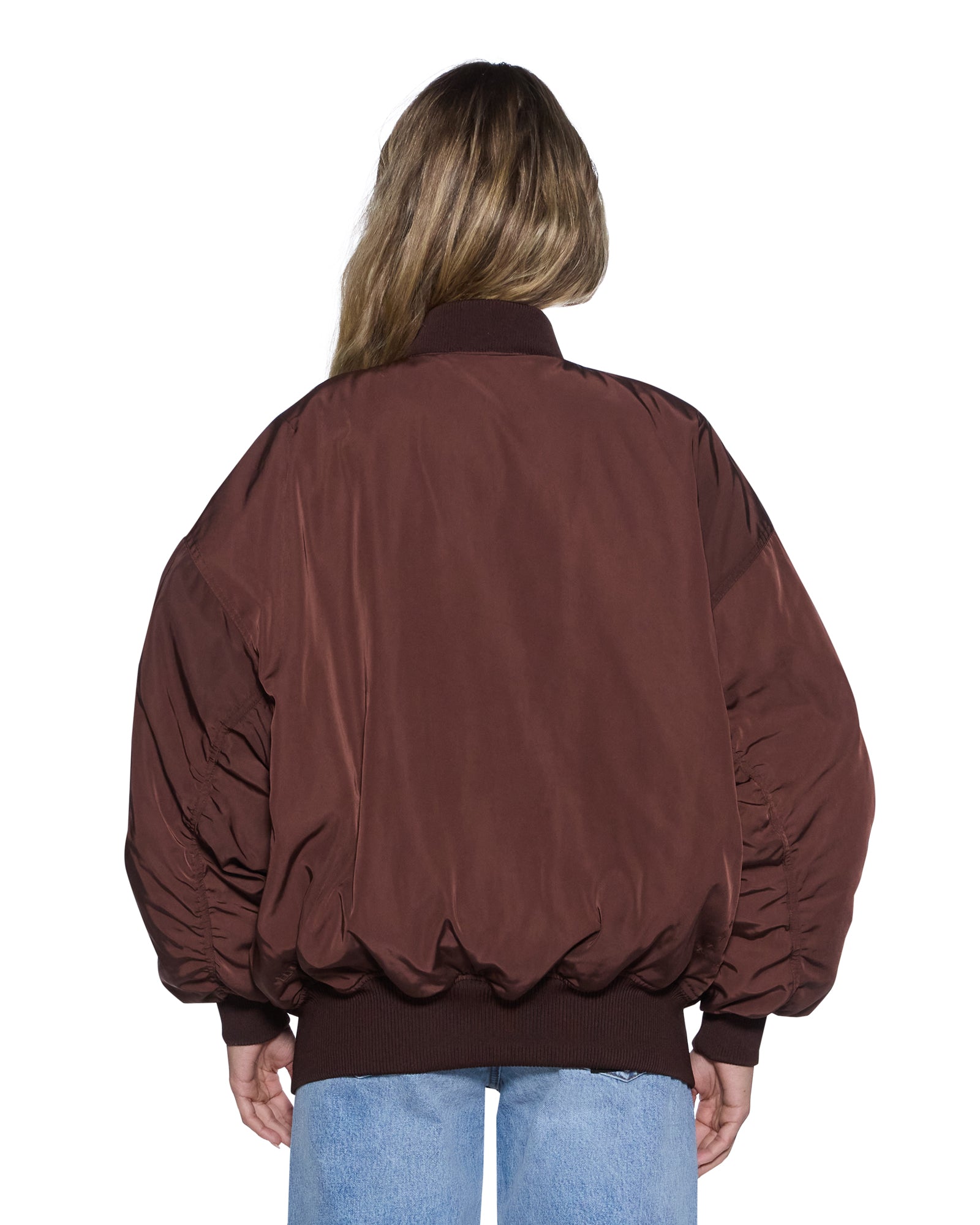 Womens Pilot Bomber Chocolate Jackets - Image 5