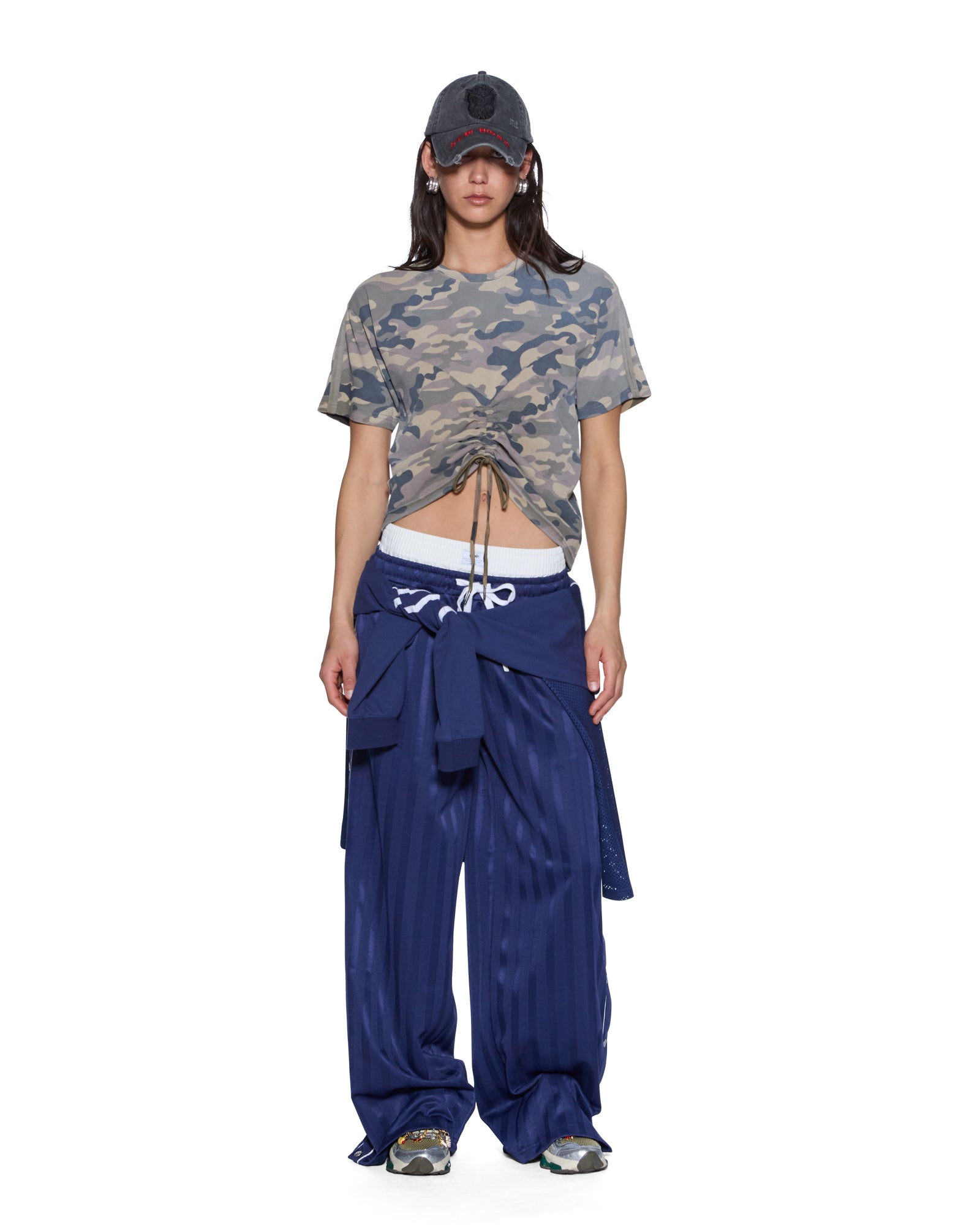Womens Ruched Everyday Ss Tee Camo Tees - Image 2
