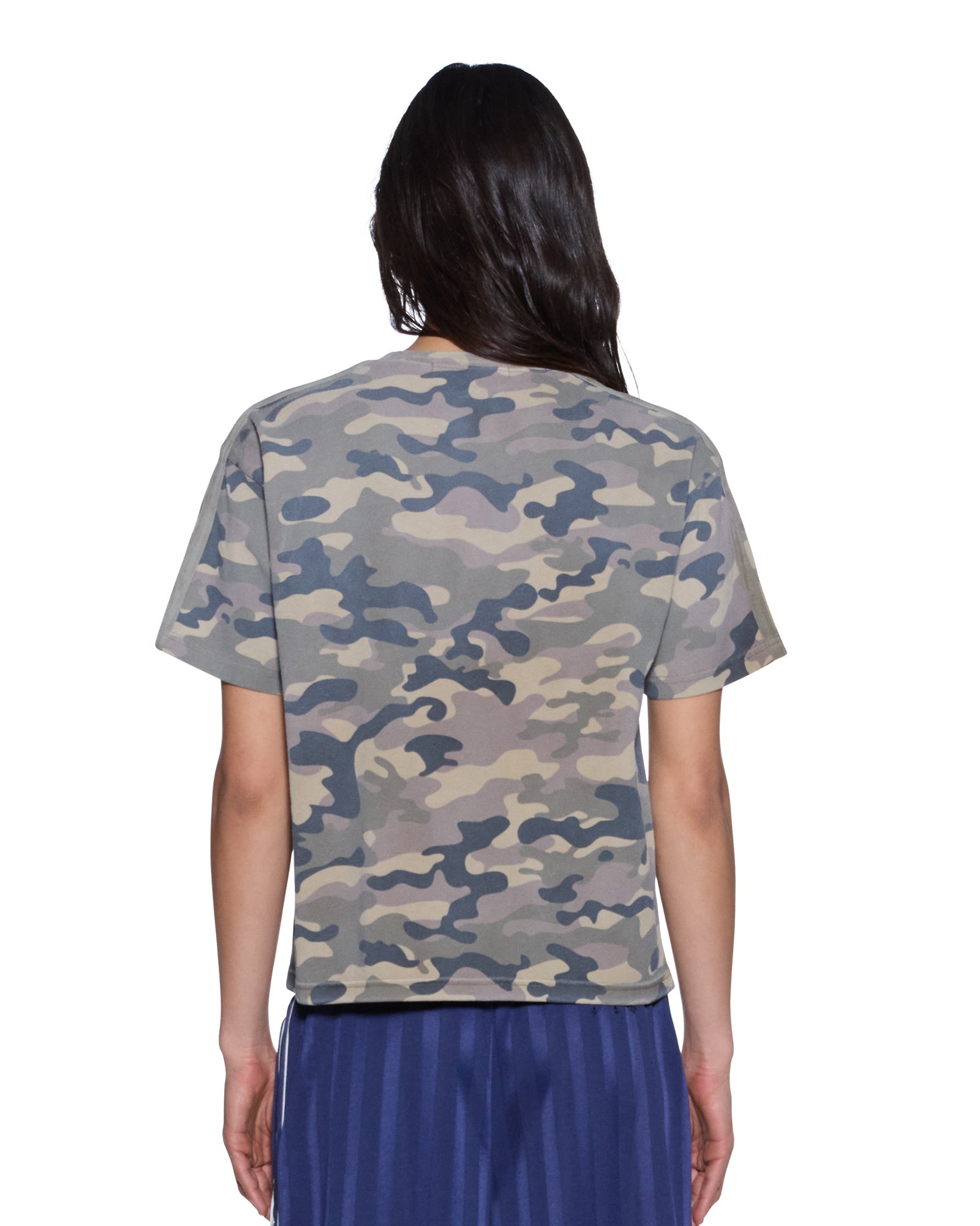 Womens Ruched Everyday Ss Tee Camo Tees - Image 3