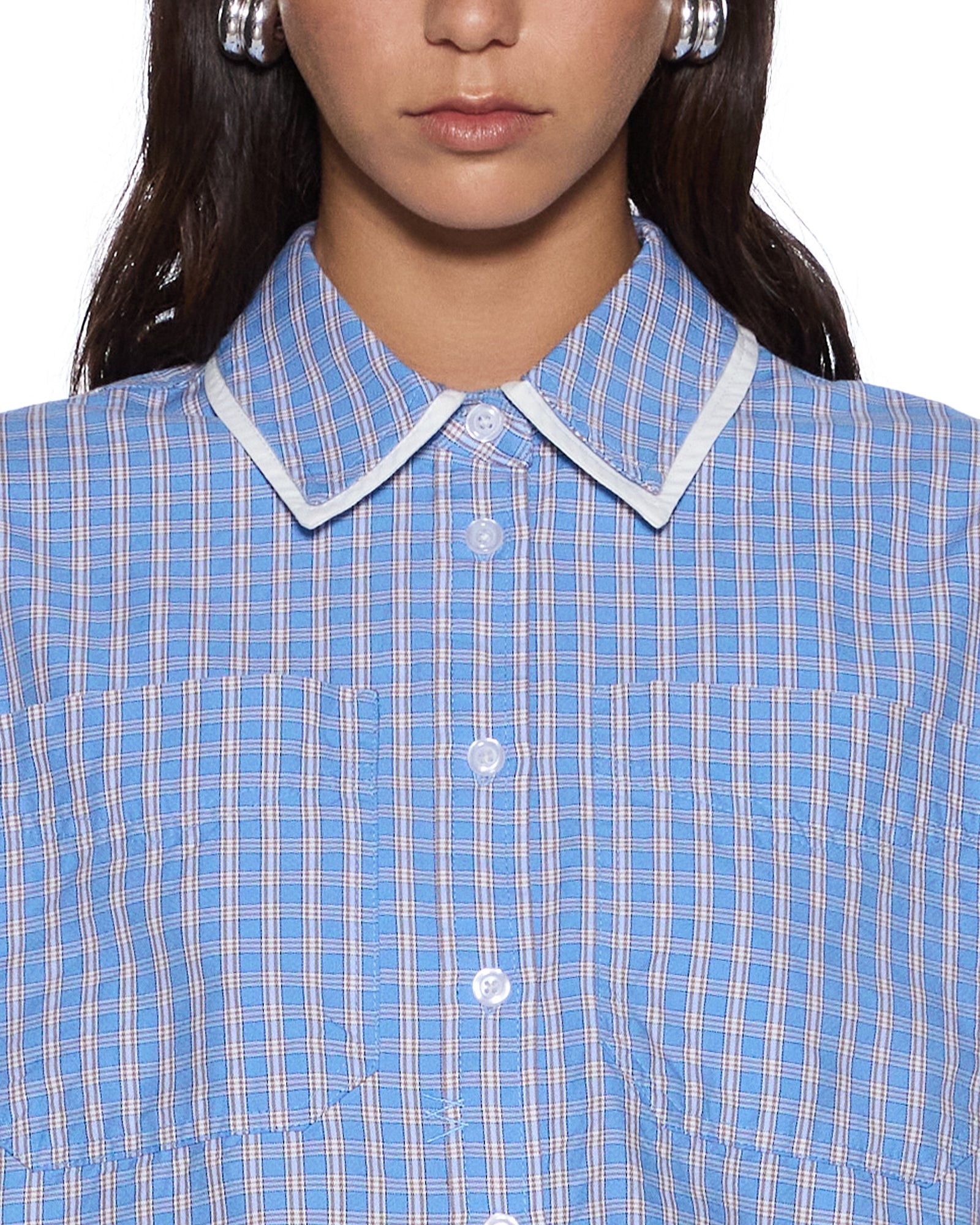 Womens Balter Ls Shirt Blu Check Shirts - Image 3