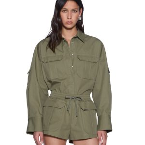 Womens Astra Ls Cargo Shirt Khaki Shirts
