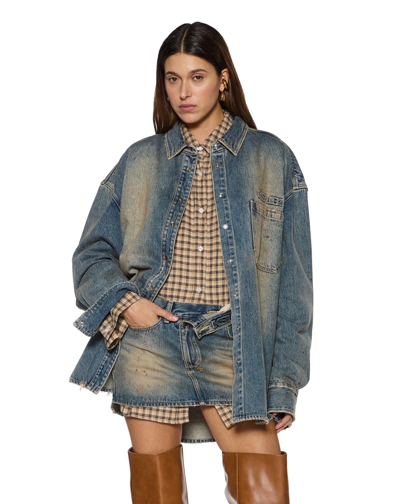 Womens Oversized Ls Shirt Dune Shirts