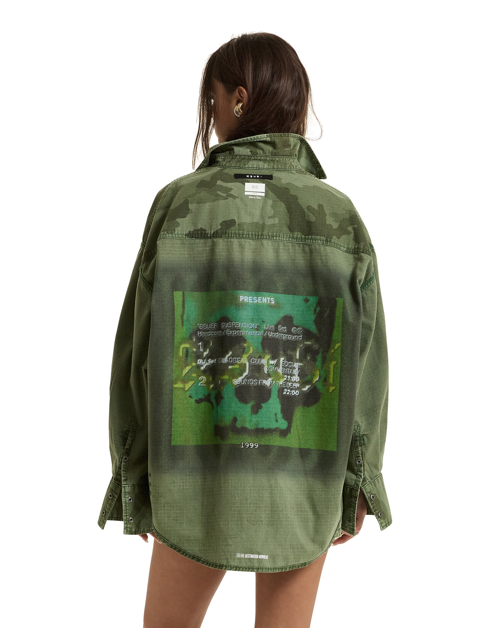 Womens Astra Cargo Shirt Hash Camo Shirts - Image 4