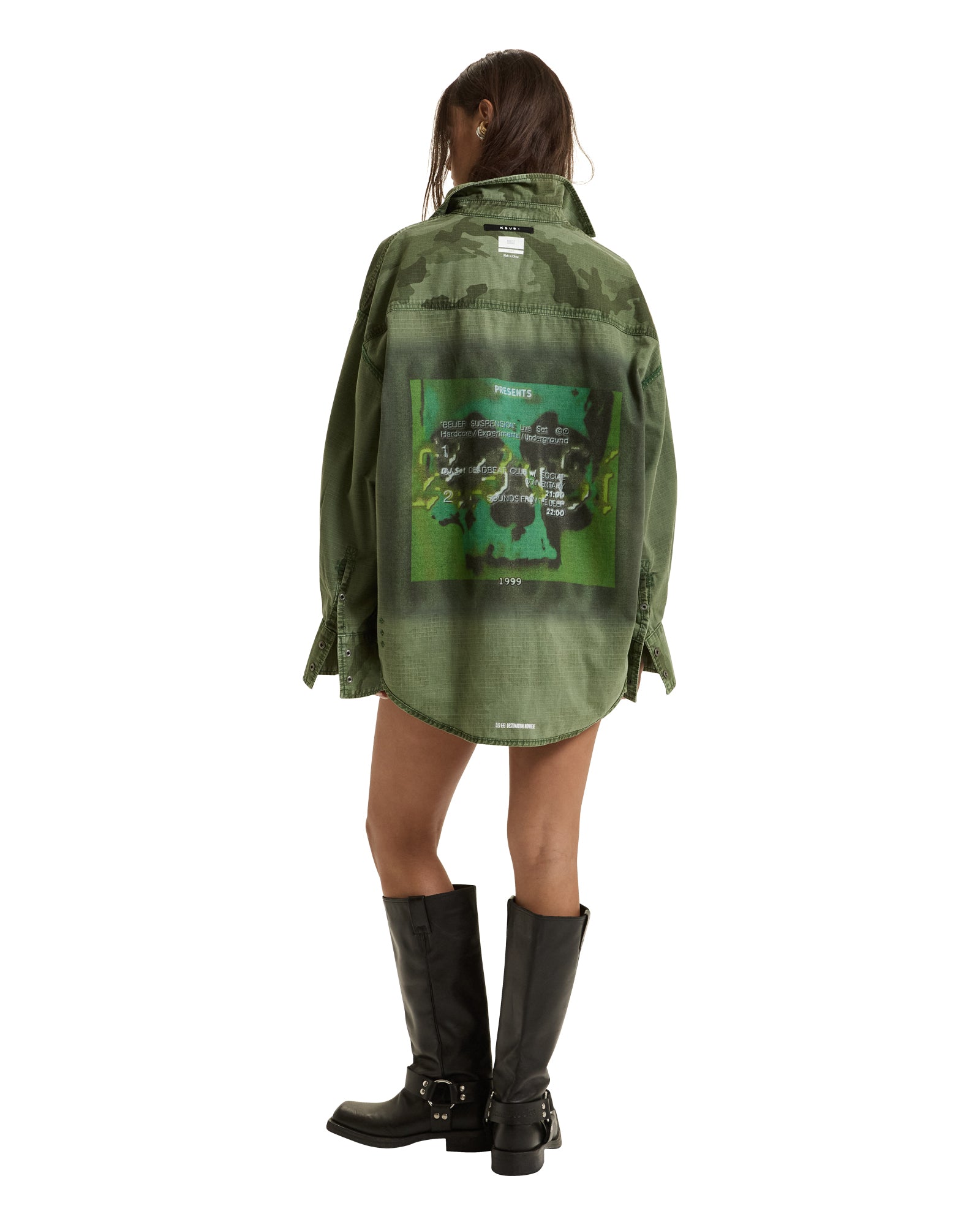 Womens Astra Cargo Shirt Hash Camo Shirts - Image 6