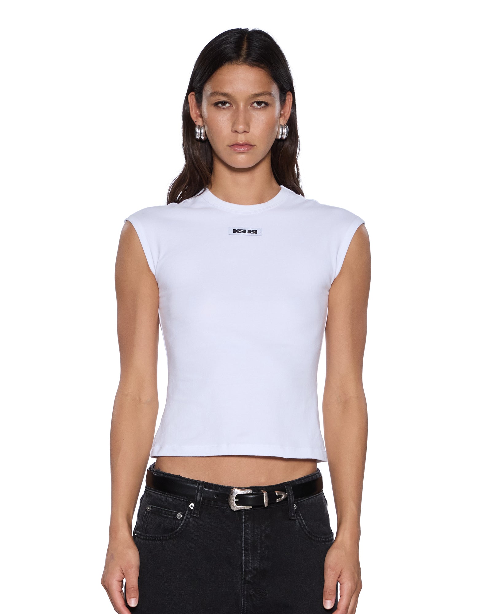 Staple Short Sleeve Full Length Tee - White
