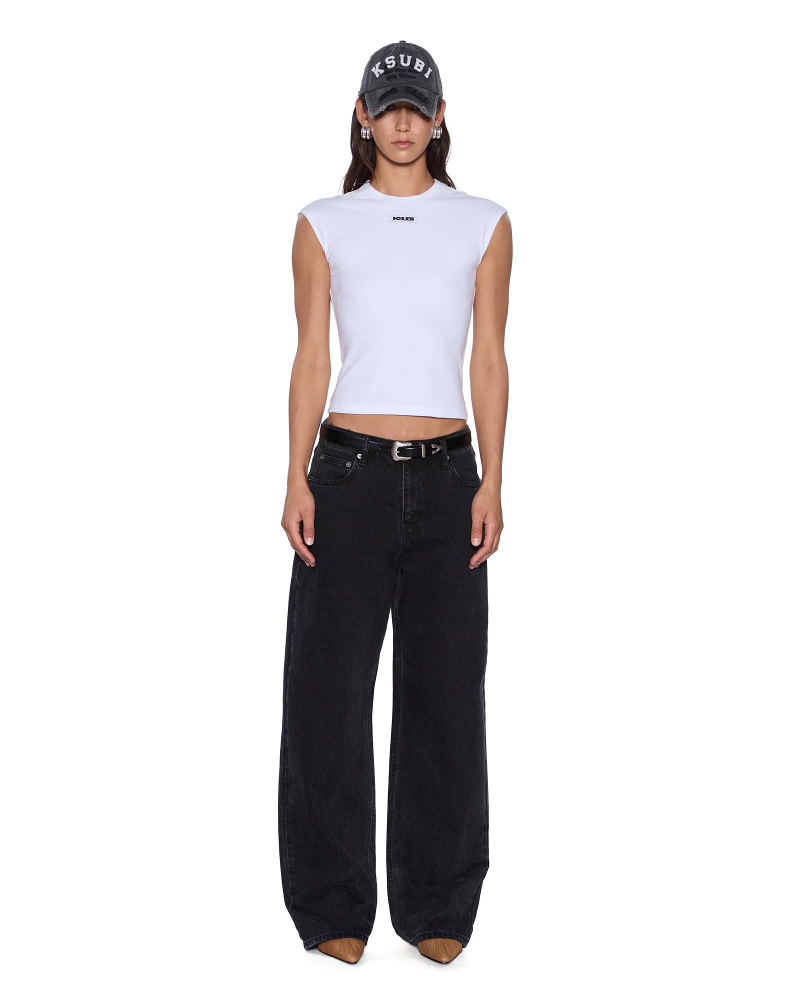 Staple Short Sleeve Full Length Tee - White - Image 2