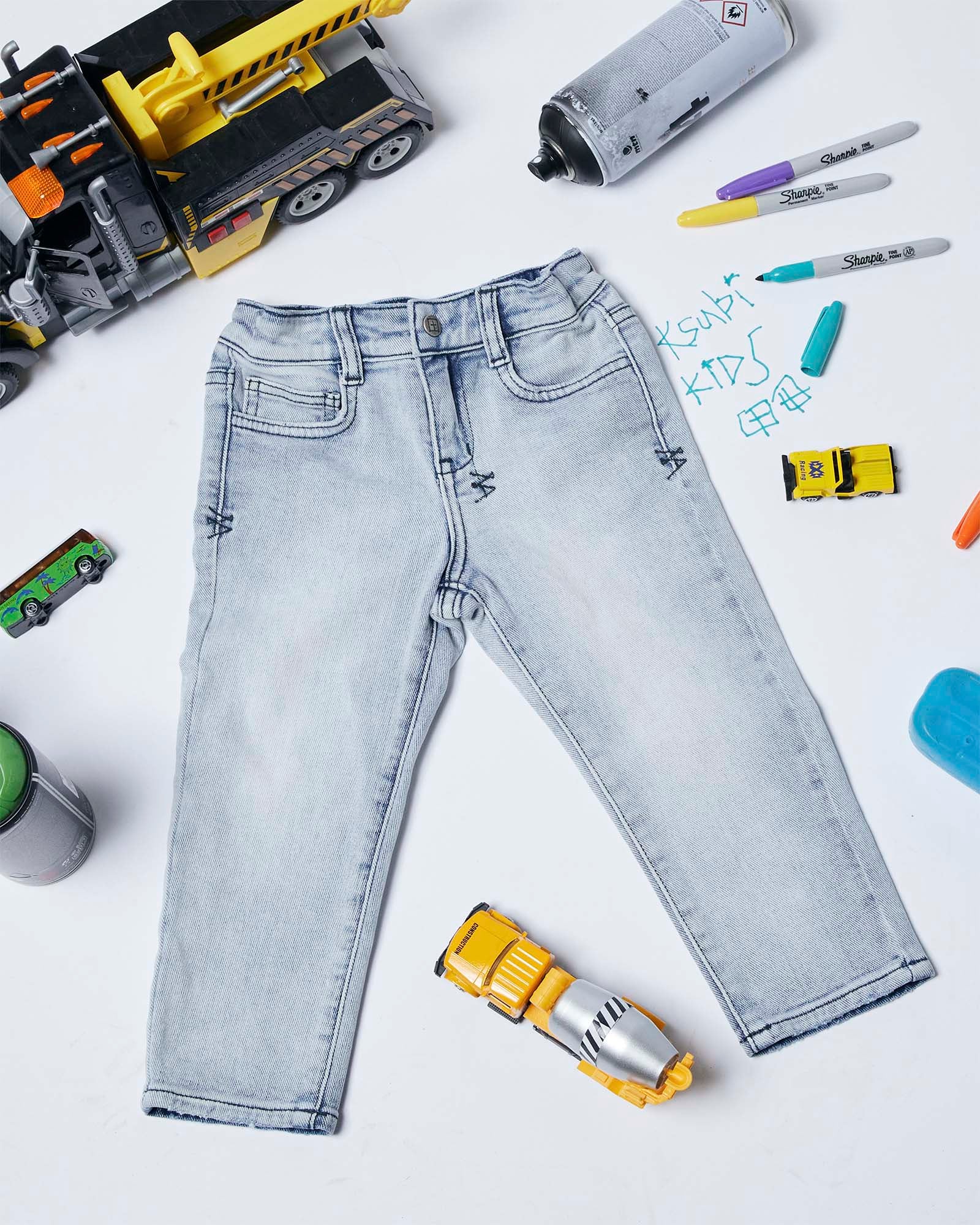 Lil Jett Kids Jeans - Blue Denim - Image 4