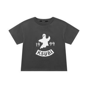 Kids Spooky Lil Biggie Ss Tee Faded Black Tees