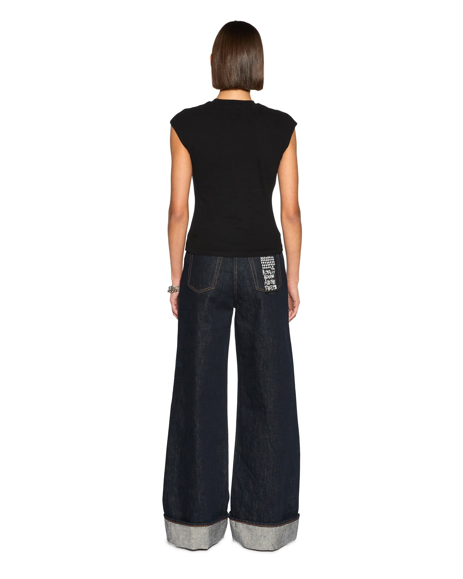 Staple Short Sleeve Full Length Tee - Black - Image 5