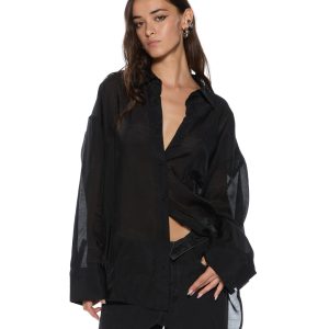 Womens Labels Astra Ls Shirt Black Shirts