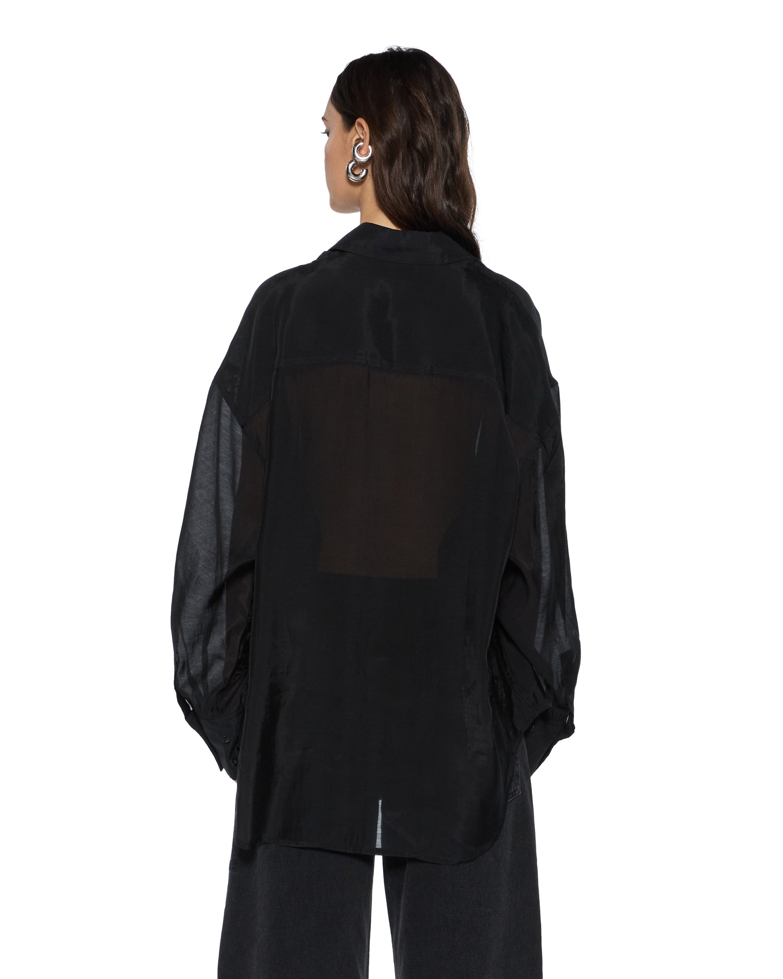 Womens Labels Astra Ls Shirt Black Shirts - Image 4
