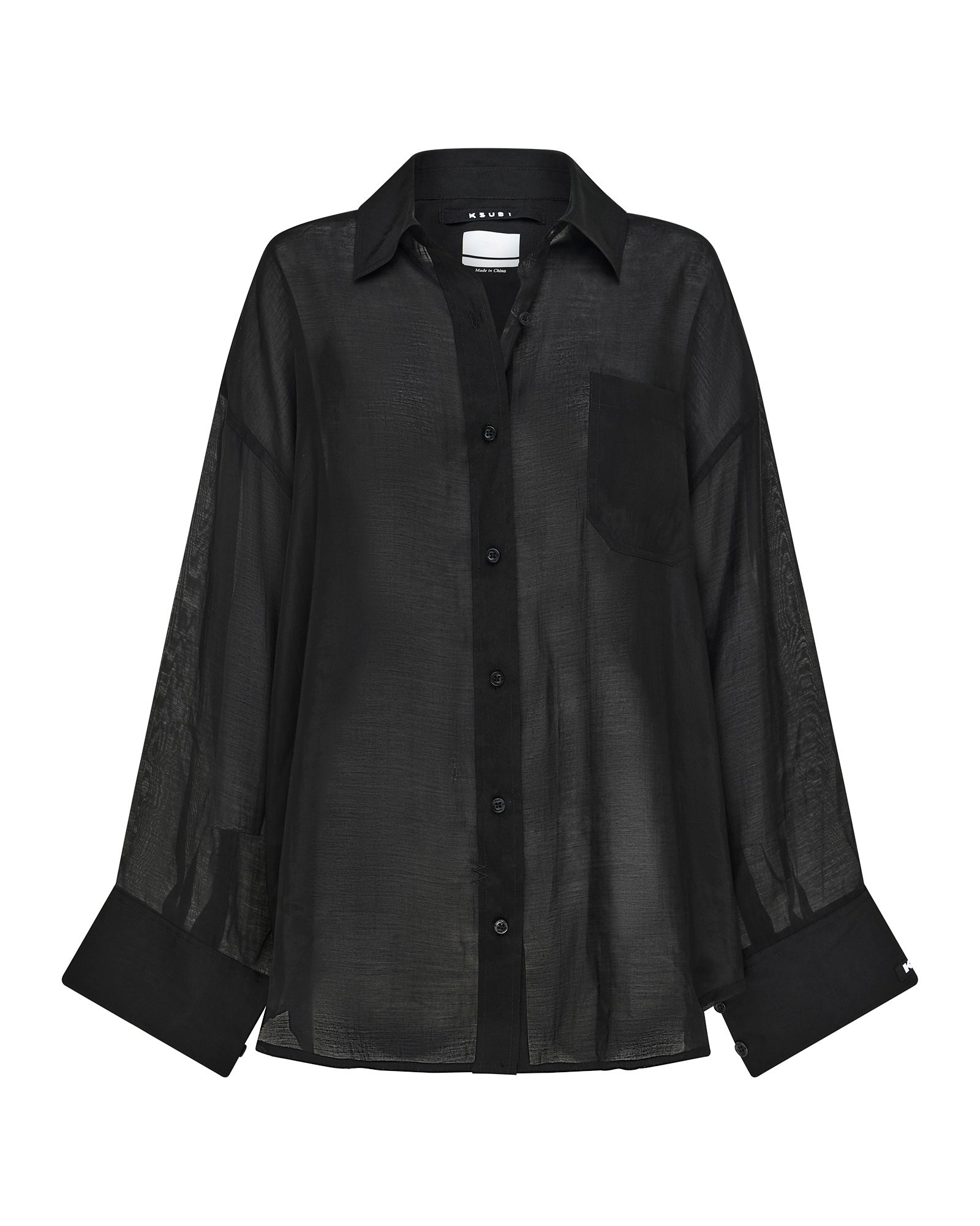 Womens Labels Astra Ls Shirt Black Shirts - Image 6