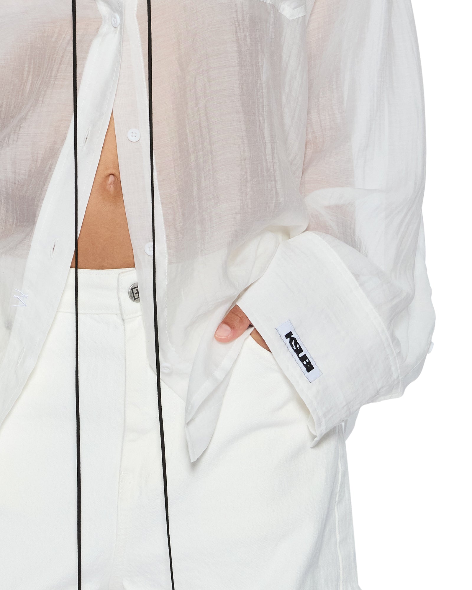 Womens Labels Astra Ls Shirt White Shirts - Image 3