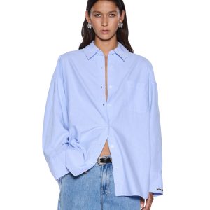 Womens Astra Ls Shirt Blue Oxford Shirts