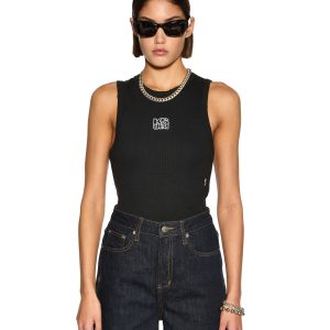 Stacked Syndicate Racer Back Tank - Xtra Black