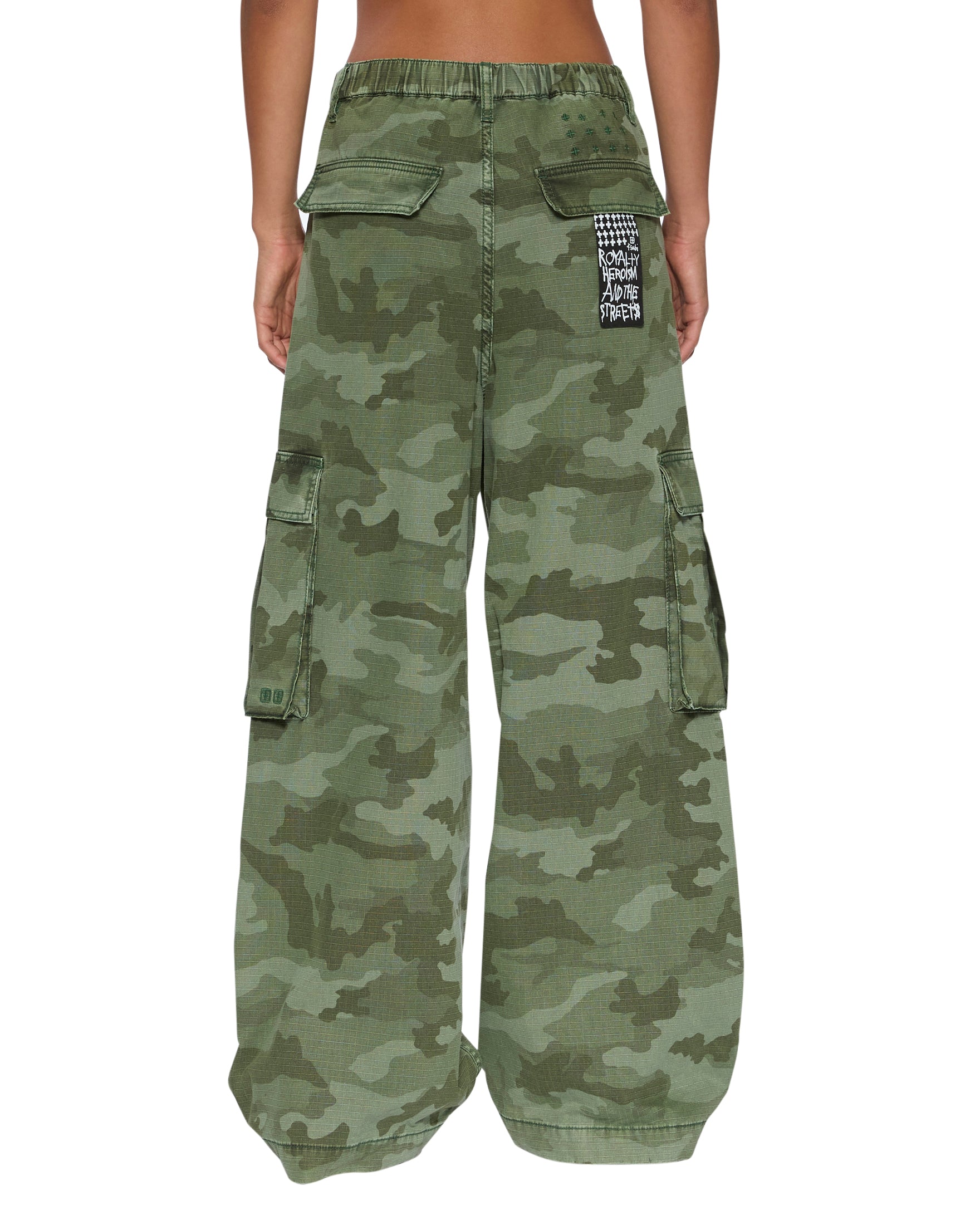 Womens Ksuper Cargo Pant Hash Camo Pants - Image 5